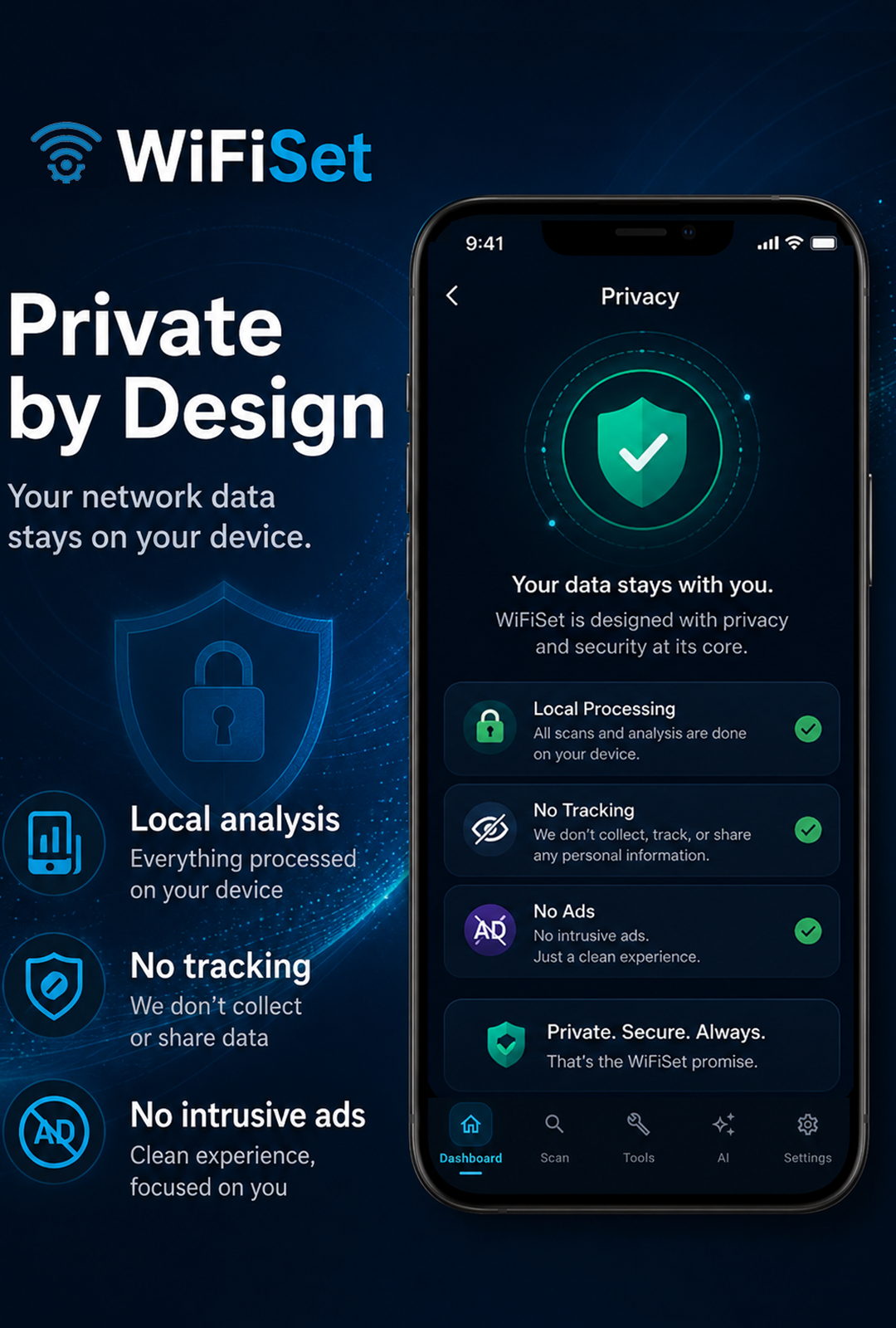 WiFi analyzer with recommendations